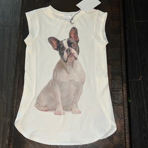 Witchery Girls Mr Fred ‘frenchie’ tee BNWT